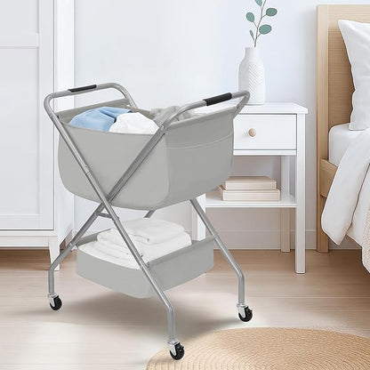 STORAGE MANIAC Collapsible Laundry Cart - Image 7