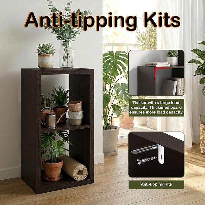 WannabeMyself【2026 Wooden Thick Frame】 2 Cube Storage Organizer - Image 5