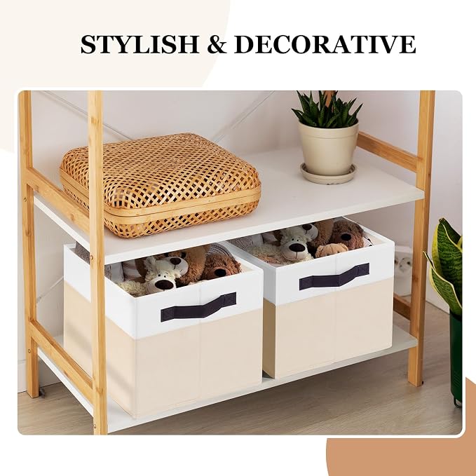 Criusia 6 Pack Large Toy Box Chest, Collapsible Sturdy Toy Storage Organizer - Image 4