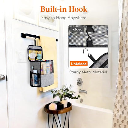 Lifewit Shower Bag Mesh Shower Caddy Portable College Dorm Room Essentials Tote - Image 3