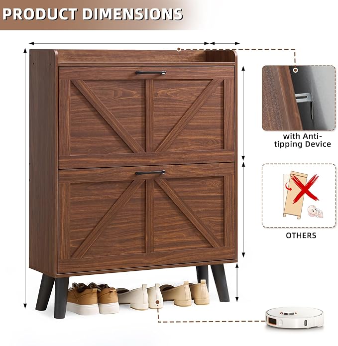 LEYAOYAO Shoe Cabinet Storage for Entryway - Image 2