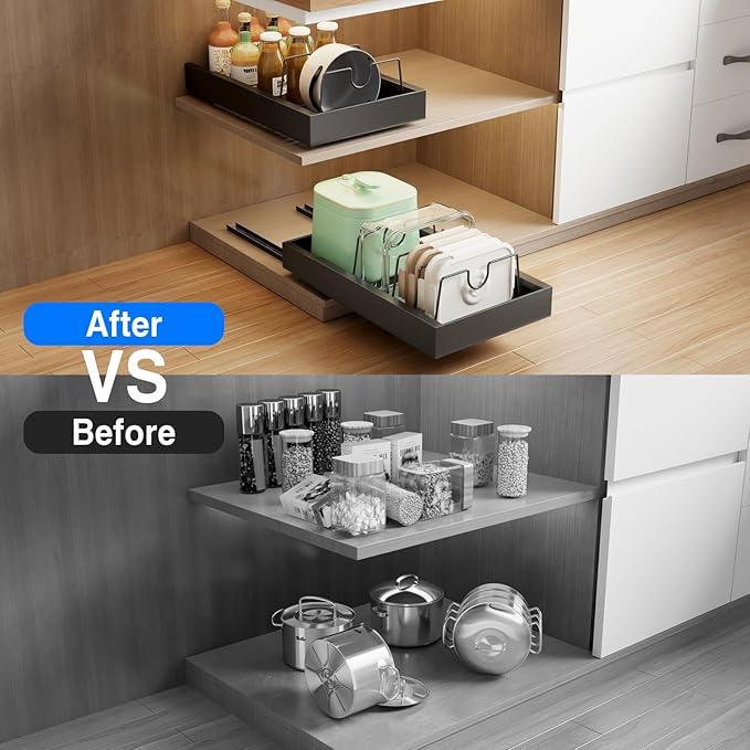 Mustorn 2 Pack Pull Out Cabinet Organizer - Image 5