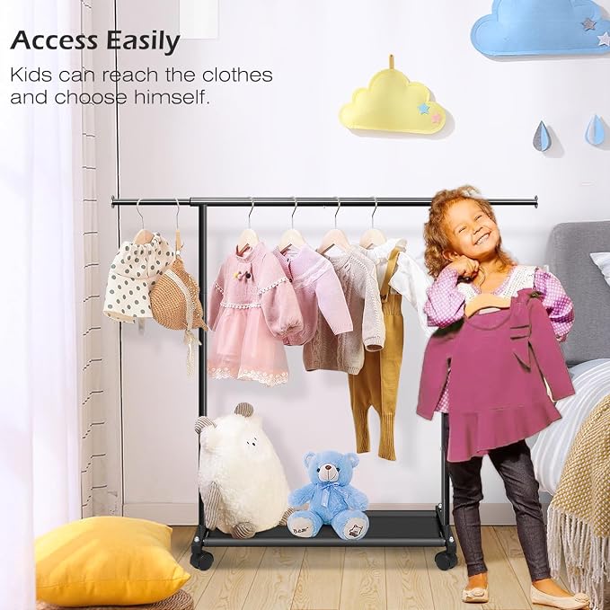 MISSLO Short Clothing Racks for Hanging Clothes - Image 4
