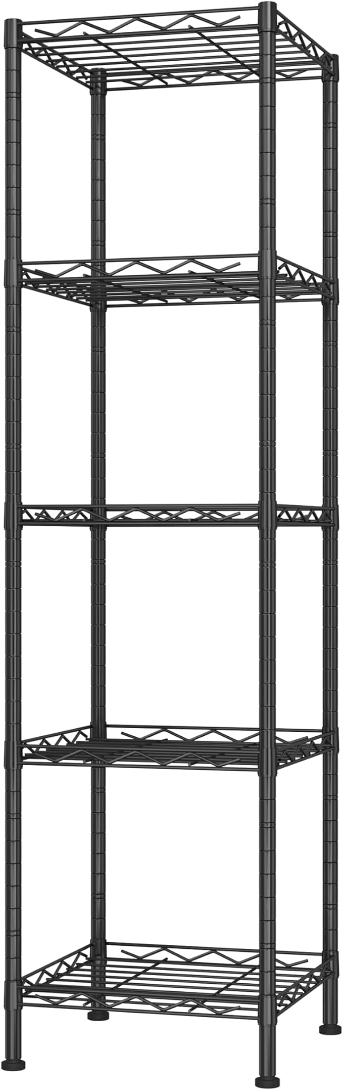 HOMEFORT Storage Shelves, 5-Wire Shelving, Metal Shelving Unit Adjustable by HOMEFORT