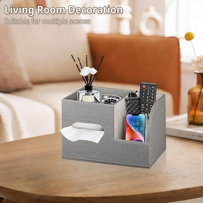 Leather Square Tissue Box Cover - Image 6