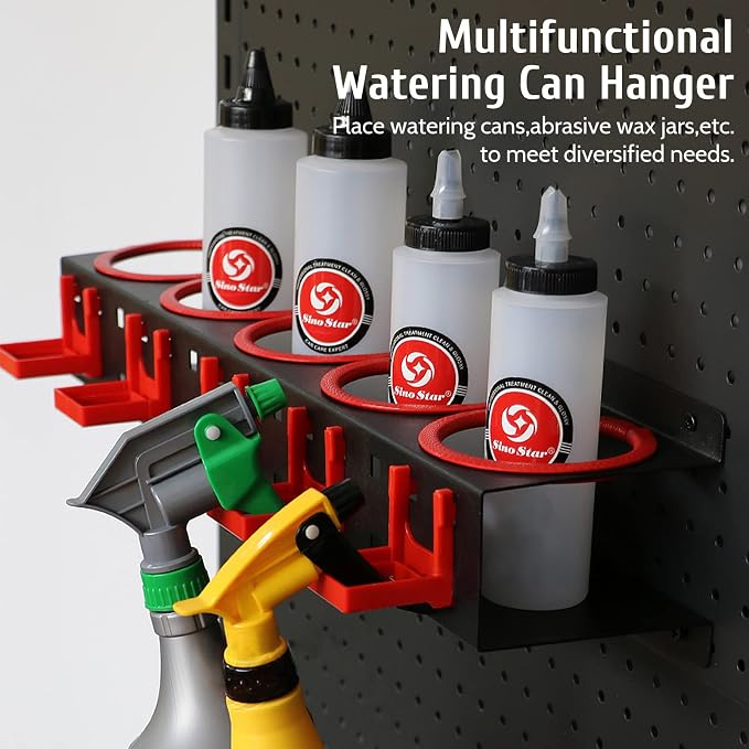 Spray Bottle Storage Rack, Wall-mounted Garage Bottle Organizer - Image 7