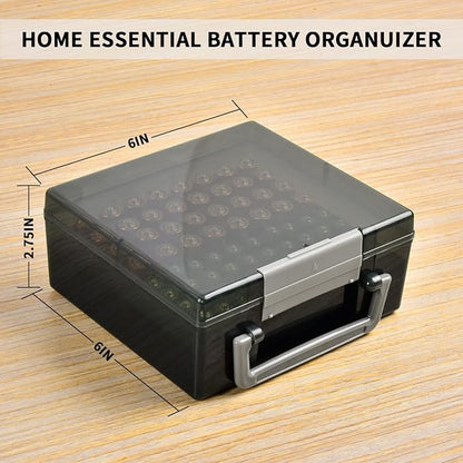 FULLCASE Battery Storage Organizer Holder Holds 72 AA AAA Batteries, Box Cases - Image 6