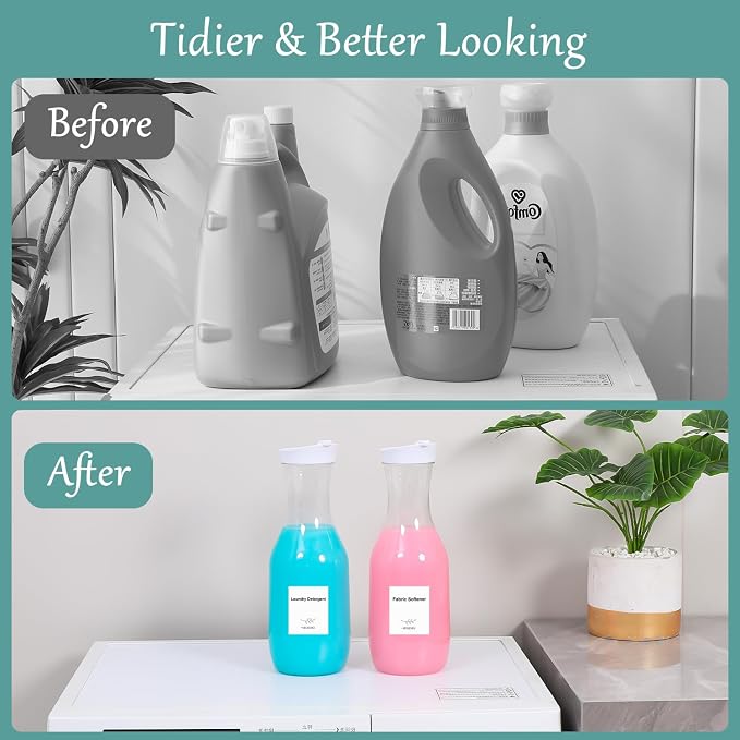Laundry Detergent Dispenser by VEGEVIGI, 54OZ Laundry Soap Disepenser, Liquid - Image 4