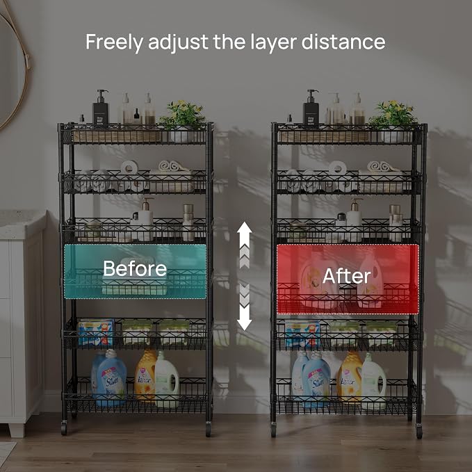 SINGAYE Shelf Closet Wire Shelving：Adjustable Metal Unit - Image 4