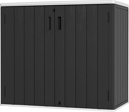 Large Outdoor Storage Box, Resin Sheds&Outdoor Storage Waterproof/Lockable by Mrosaa