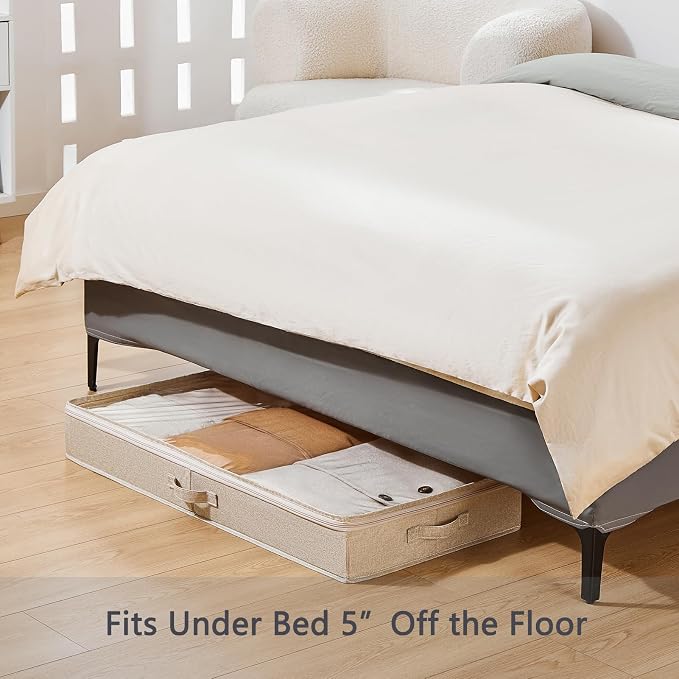 Berdeng 3 Pack Under Bed Storage Containers, Low Profile Underbed Shoes and - Image 2