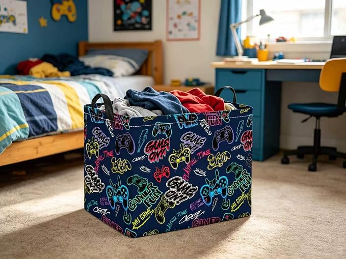Rectangular Valentines Basket for Women Girls Storage Bin Organizer Box Shelf - Image 4