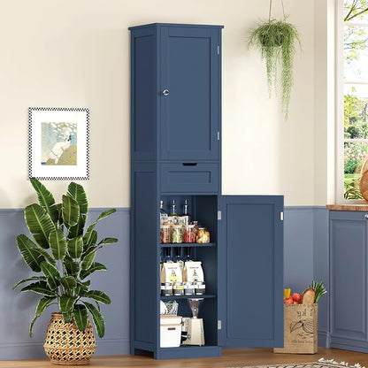Iwell 67" Tall Bathroom Cabinet, Storage Cabinet - Image 5
