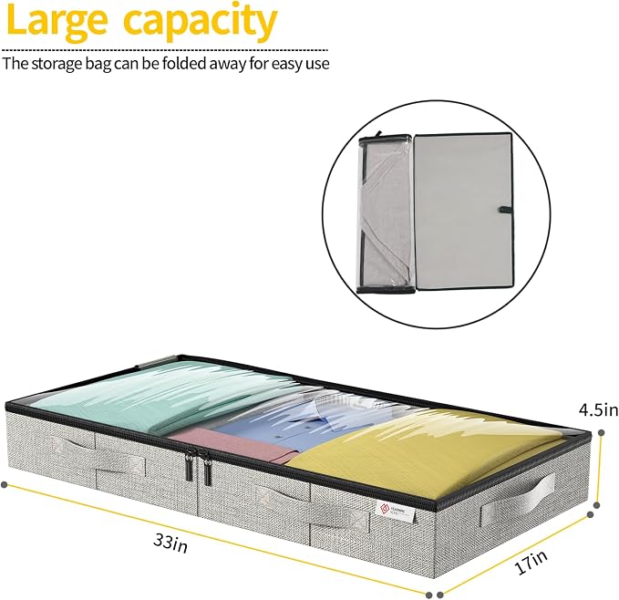4.5 Inches Under Bed Storage Containers - Image 2