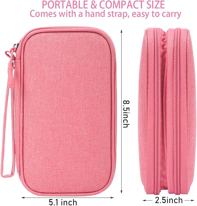 CAAORDKSO Electronic Accessories Case, Electronics Organizer Pouch Bag - Image 2
