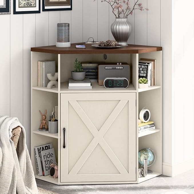Vabches Corner Cabinet, Corner Storage Shelf by Vabches