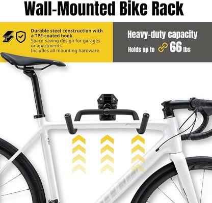MaxxHaul 51184 Bike Wall Mount Rack – 66 lb Capacity – Adjustable 14.5″ to - Image 5