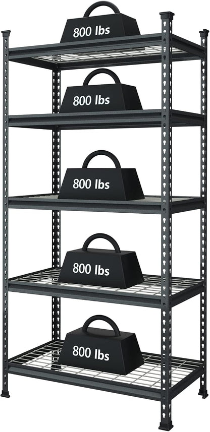 WORKPRO 5-Tier Metal Garage Shelving Unit, 36”W x 18”D x 72”H Storage Shelves - Image 7