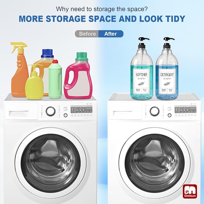 GMISUN Laundry Detergent Dispenser, 2 Pack Liquid Laundry Soap Dispenser - Image 5