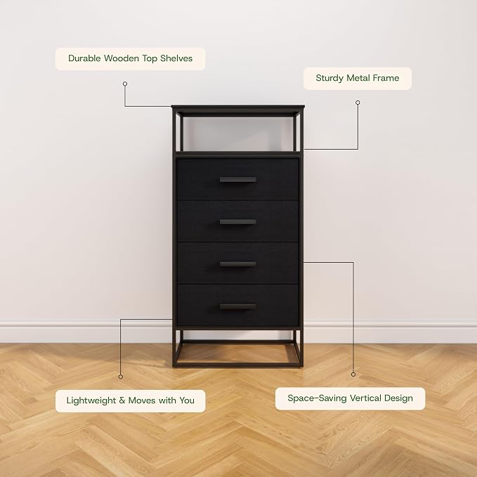tinge Zana Premium Fabric Dresser - Image 5