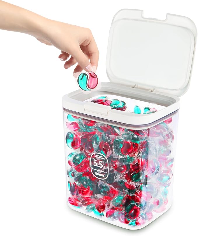 Large Capacity Container With Automatic Pop-Up Lid by Unknown