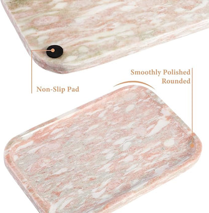 Marble Vanity Tray, Marble Bathroom Tray Countertop, Decorative Tray - Image 3