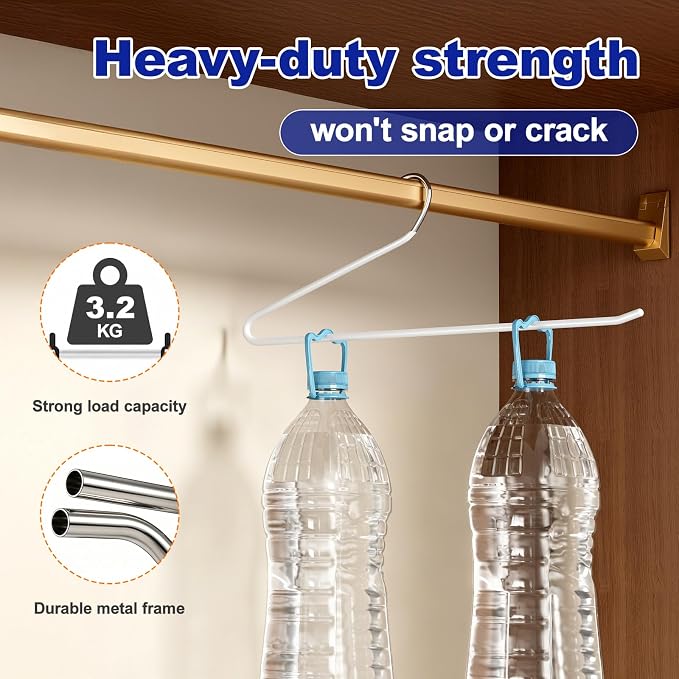 30 Pack Open Ended Metal Pant Hangers, Space Saving Non Slip Clothes Hangers - Image 4