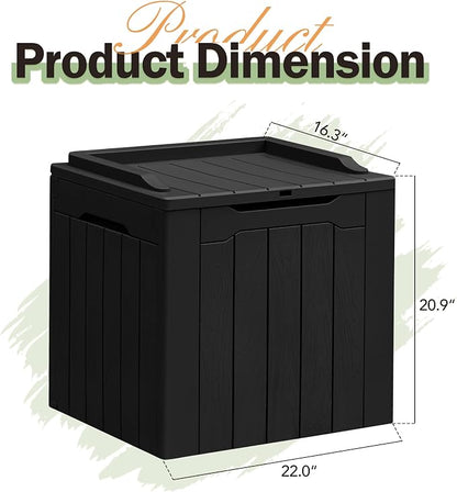Greesum 31 Gallon Resin Deck Box All Weather Outdoor Storage Boxes - Image 5