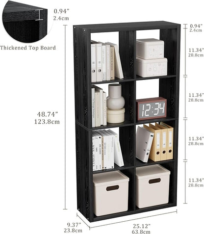 Cube Storage Organizer Bookcase, Decorative 11 inch Open Back Cubical Shelf - Image 3