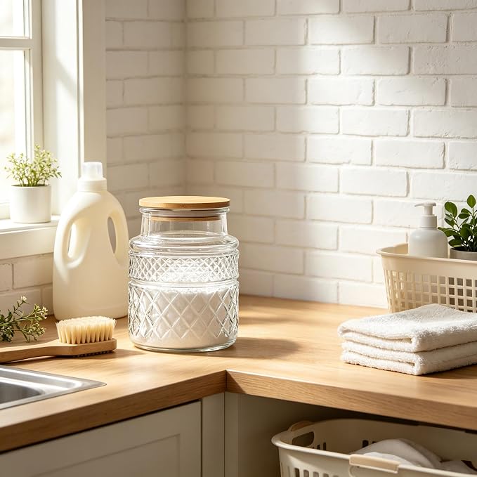 Prettidecor Glass Storage Jars, 38 FL OZ Airtight Canisters - Image 5