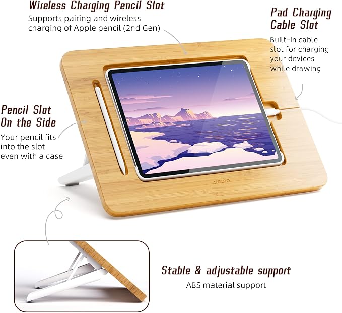 Wooden Tablet Drawing Stand - Image 4