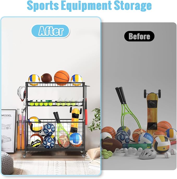 Sports Equipment Garage Organizer - Image 7