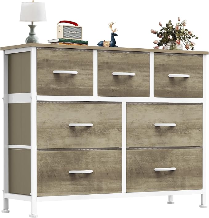 OLIXIS 7 Drawers Fabric Dresser by OLIXIS