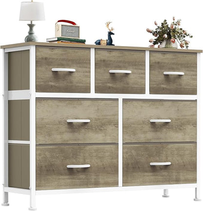 OLIXIS 7 Drawers Fabric Dresser by OLIXIS