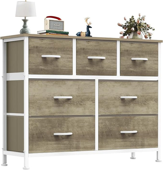 OLIXIS 7 Drawers Fabric Dresser by OLIXIS
