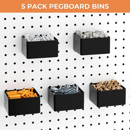 INCLY 120PCS Pegboard Accessories Organizer Kit, Peg Board Hooks Assortment - Image 6