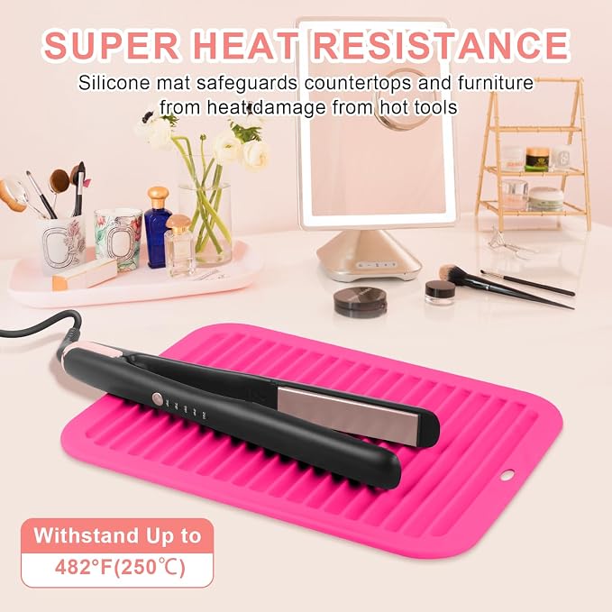 Large Silicone Heat Resistant Mat, Professional Hot Hair Tools Mat - Image 2