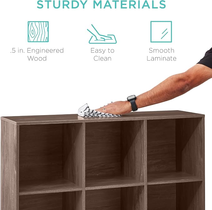 Best Choice Products 9-Cube Storage Organizer, 13.5in Shelf Opening, Display - Image 6