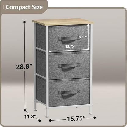 Sorbus Nightstand with 3 Drawers - Image 3