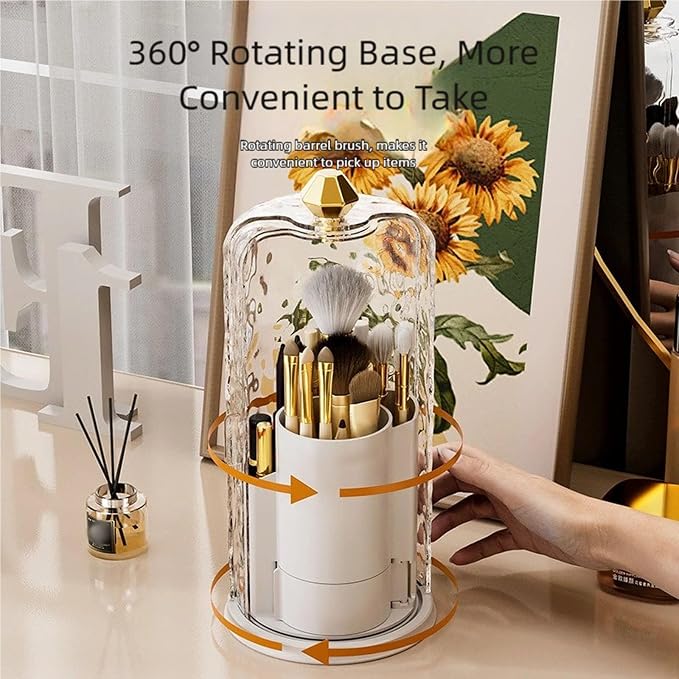 Rotating Transparent Cosmetic Carousel - Image 3