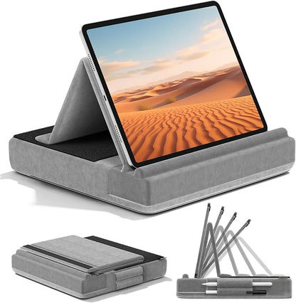 KDD Tablet Pillow Stand, Bed and Desk, Foldable Soft Pad Dock by KDD