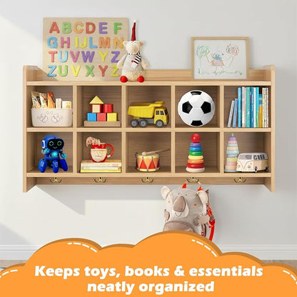 Wall Cubbies, 10 Cubby Storage Organizer - Image 3