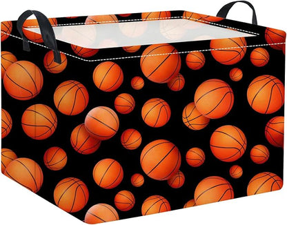 Rectangular Basketball Kids Gift Bin Organizer Shelf Book Room Decor by TIBAOLOVER