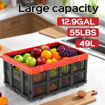 TOLRET 49L Collapsible Crate, Milk Crate - Image 3