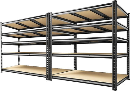 2800 LBS Garage Shelving 72.2" H Garage Storage Shelves, 5 Tier Adjustable by Unknown