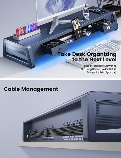 Vaydeer All-in-One Dual Monitor Stand Riser - Image 4