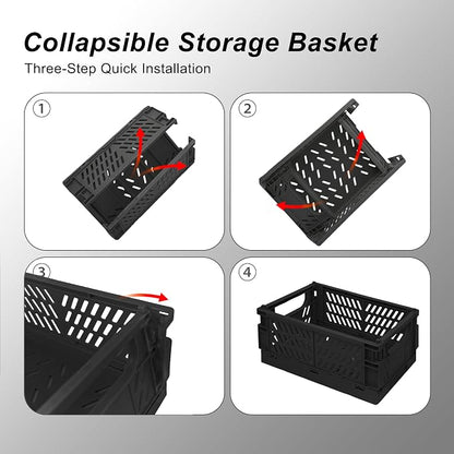 2 Pack Mini Foldable Small Plastic Baskets - Image 4