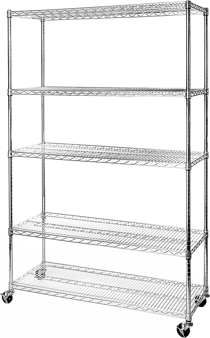 Seville Classics UltraDurable Heavy Duty NSF Solid Steel Wire Rack Storage Unit by SevilleClassics