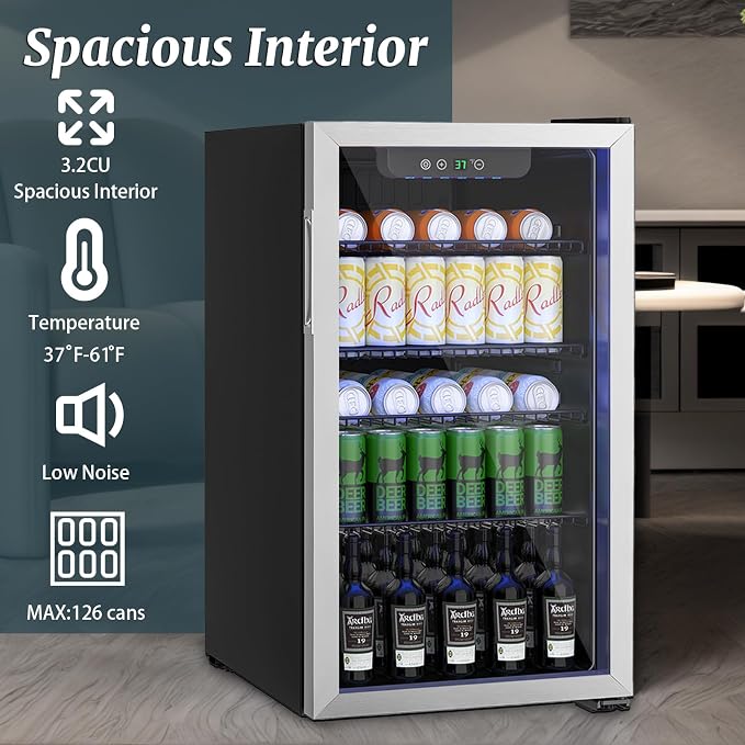 126 Can Mini Fridge - Image 4