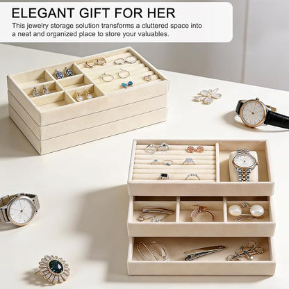 6-Piece Velvet Jewelry Organizer - Image 4